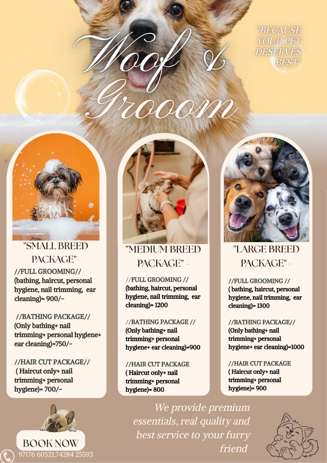 Woof and groom grooming job opening
