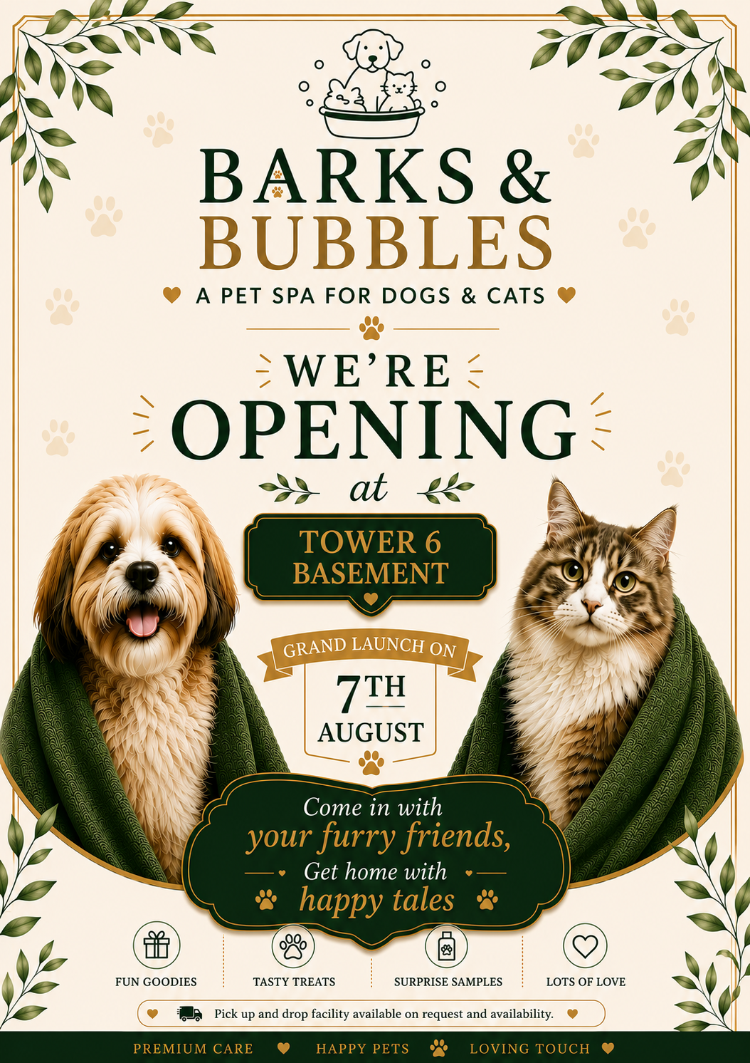 Barks & Bubbles grooming job opening